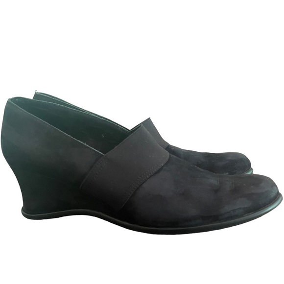 Arche Black Aurock Womens Wedge Sandals Size 40